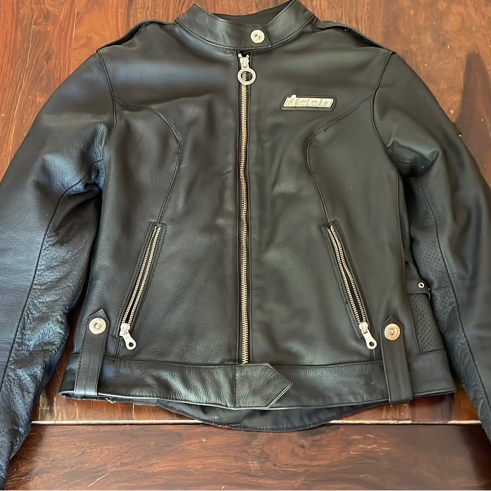 ICON Hella Black Leather Women’s Moto Jacket with Silver Hardware
